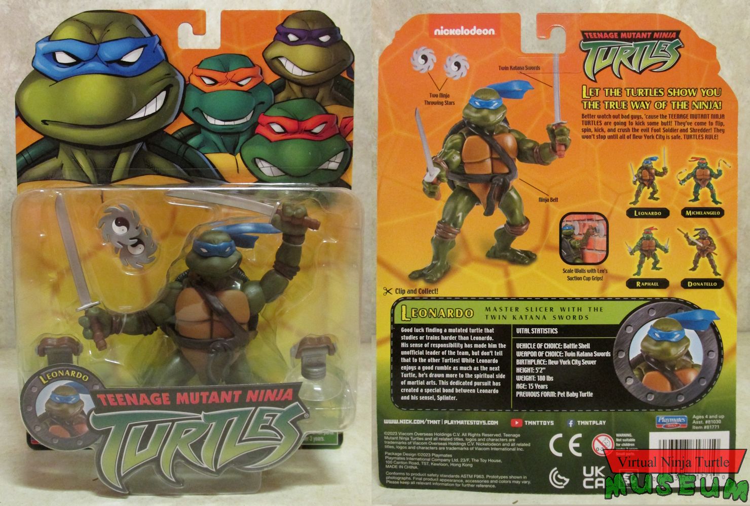 Leonardo card front and back